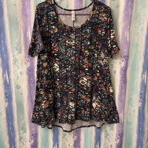 Lularoe long printed tshirt tunic